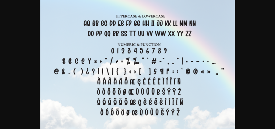 Rainbow Font Poster 9