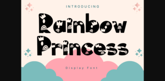 Rainbow Princess Font Poster 1