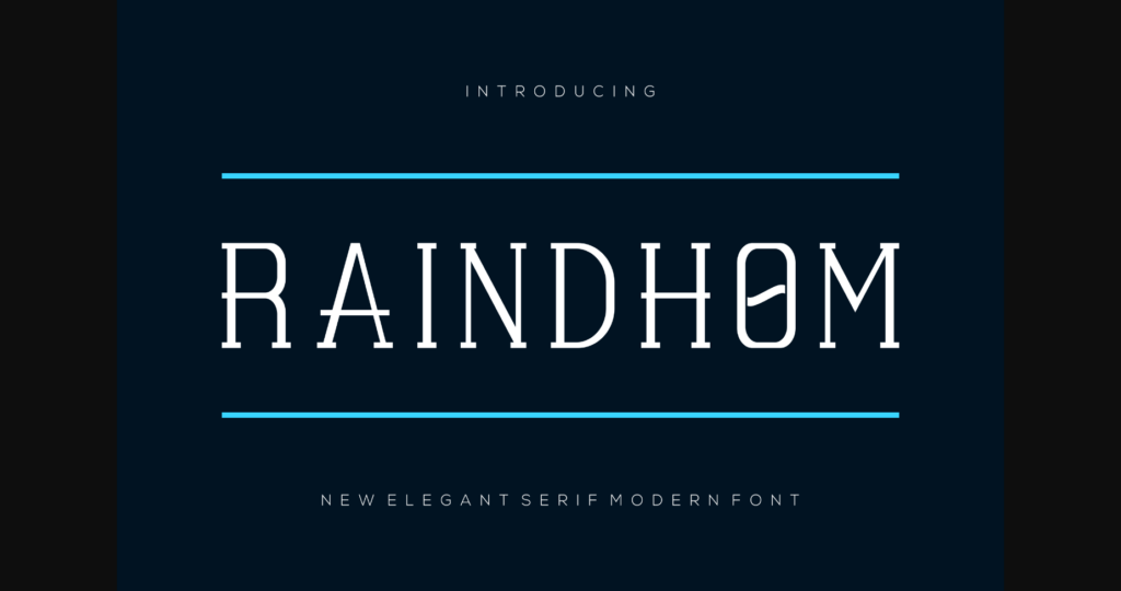 Raindhom Font Poster 3