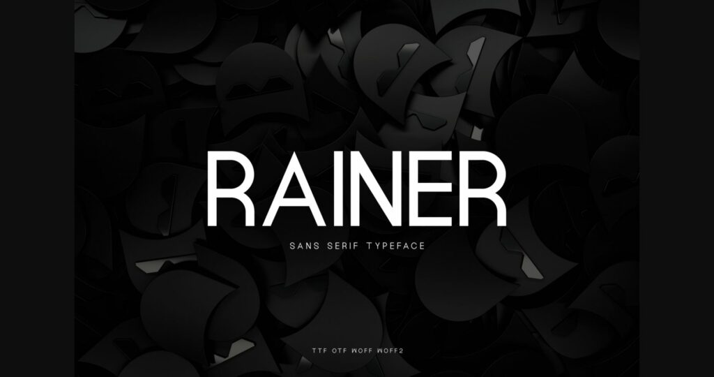 Rainer Font Poster 3