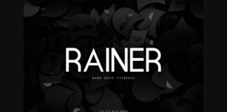 Rainer Font Poster 1