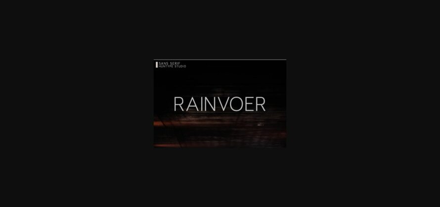 Rainvoer Font Poster 3