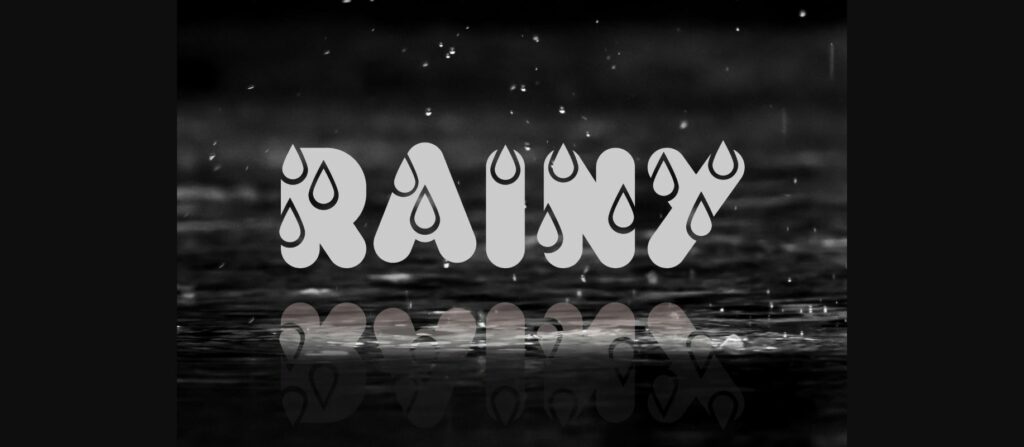 Rainy Font Poster 1