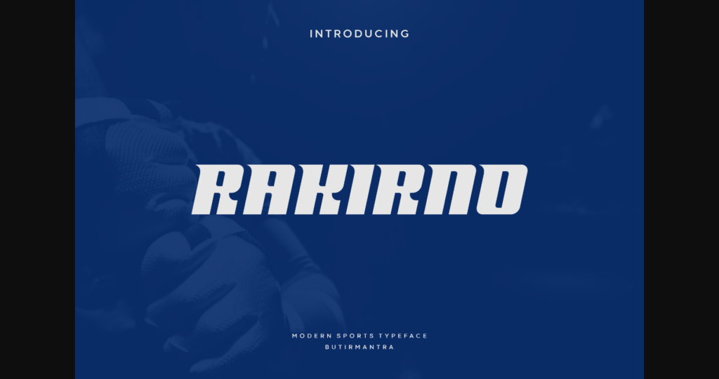 Rakirno Font Poster 3