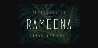 Rameena Font Poster 1