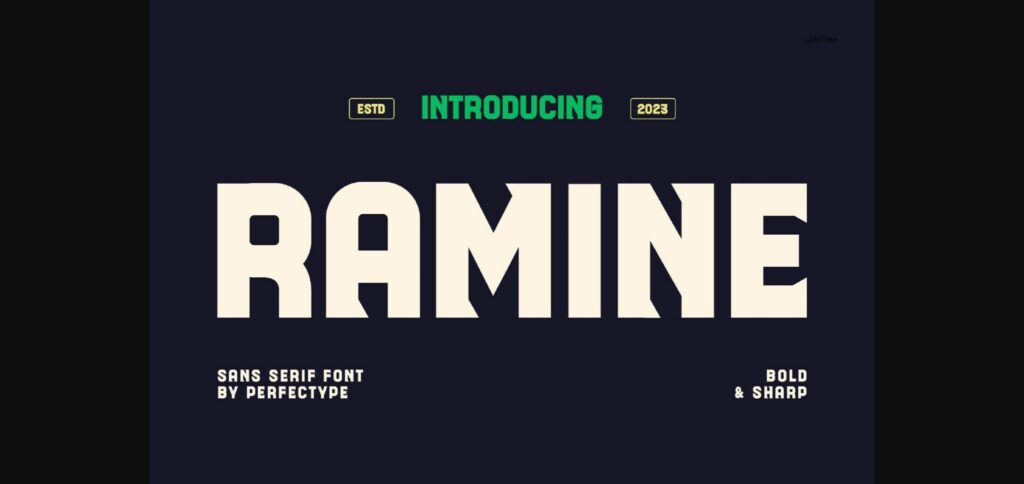 Ramine Font Poster 3