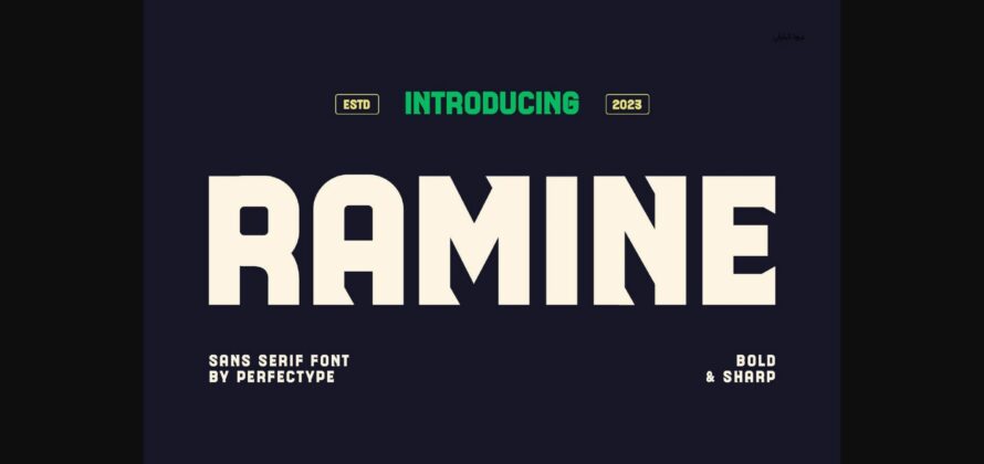 Ramine Font Poster 3