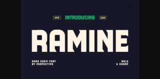 Ramine Font Poster 1