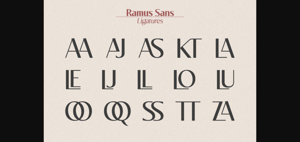 Ramus Sans Font Poster 8