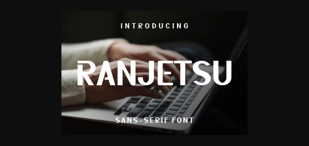 Ranjetsu Font Poster 3