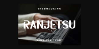 Ranjetsu Font Poster 1