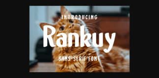 Rankuy Font Poster 1