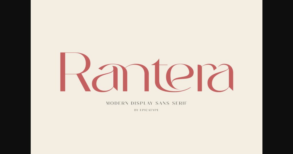 Rantera Font Poster 3