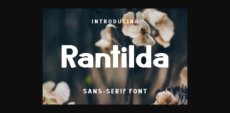 Rantilda Font Poster 1