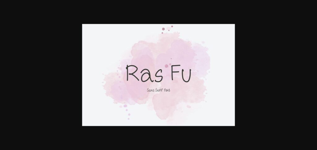 Ras Fu Font Poster 3