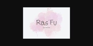 Ras Fu Font Poster 1