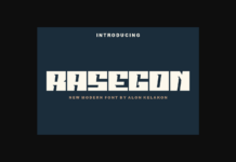 Rasegon Font Poster 1