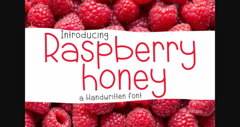 Raspberry Honey Font Poster 3