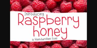 Raspberry Honey Font Poster 1