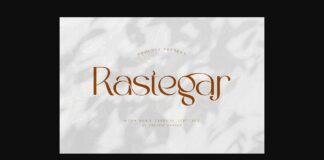 Rastegar Font Poster 1