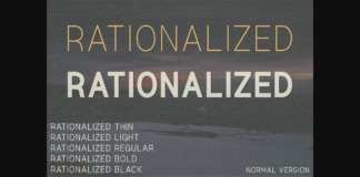 Rationalized Font Poster 1