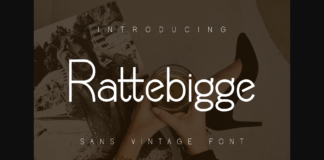 Rattebigge Font Poster 1