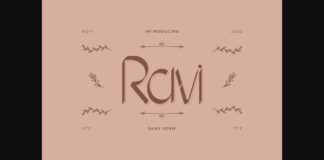 Ravi Font Poster 1