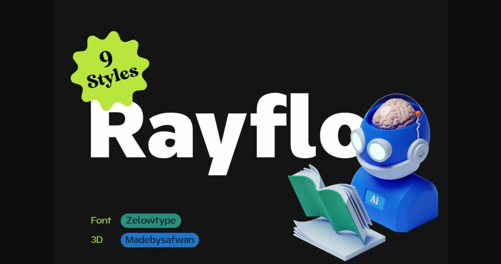 Rayflo Font Poster 3