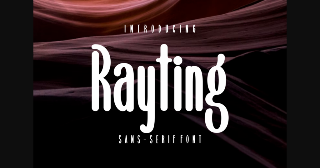 Rayting Font Poster 3