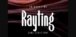 Rayting Font Poster 1