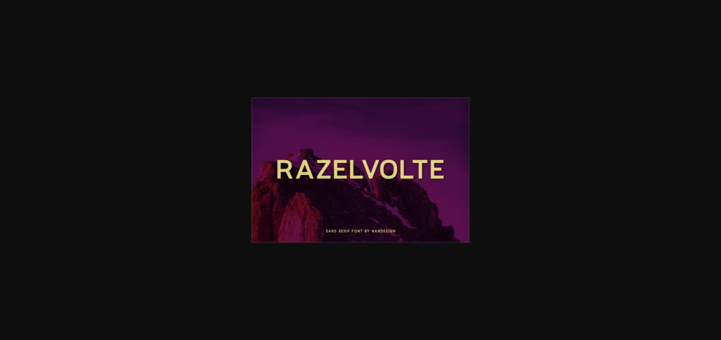 Razelvolte Font Poster 1