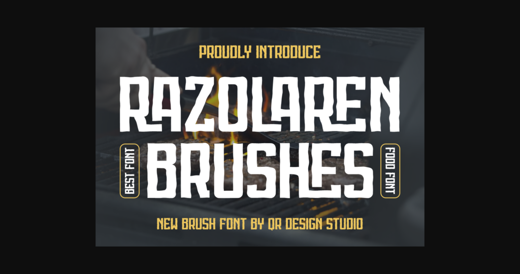 Razolaren Brushes Font Poster 3