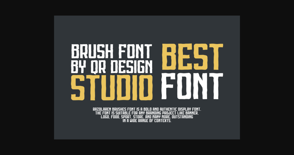 Razolaren Brushes Font Poster 6