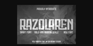 Razolaren Font Poster 1