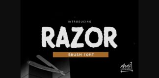 Razor Font Poster 1