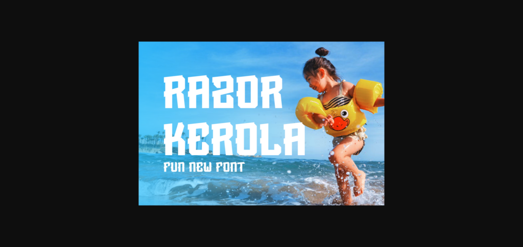 Razor Kerola Font Poster 1