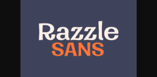 Razzle Sans Font Poster 1