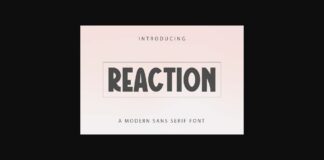 Reaction Font Poster 1