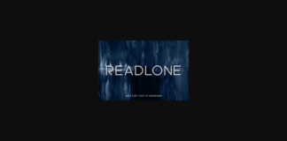 Readlone Font Poster 1