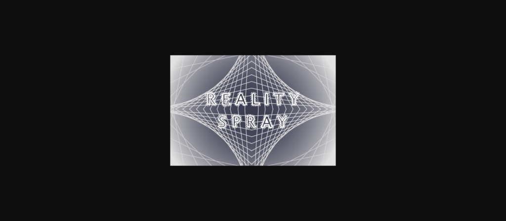 Reality Spray Font Poster 1