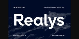 Realys Font Poster 1