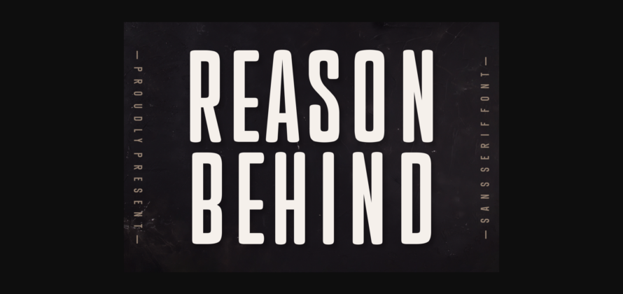 Reason Behind Font Poster 3