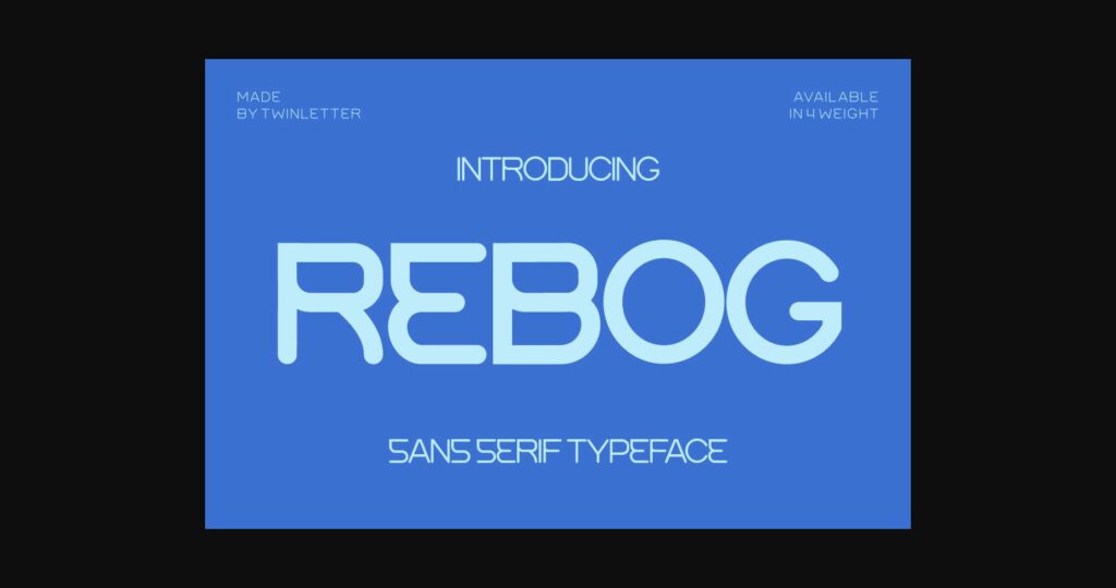 Rebog Font Poster 3