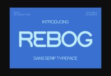 Rebog Font Poster 1