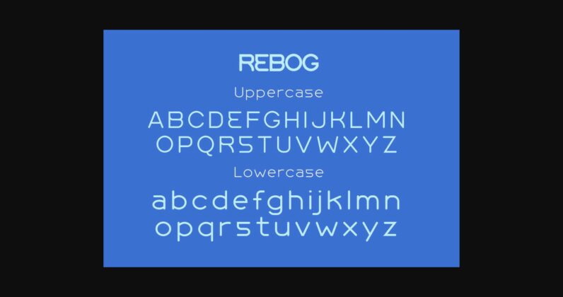 Rebog Font Poster 11