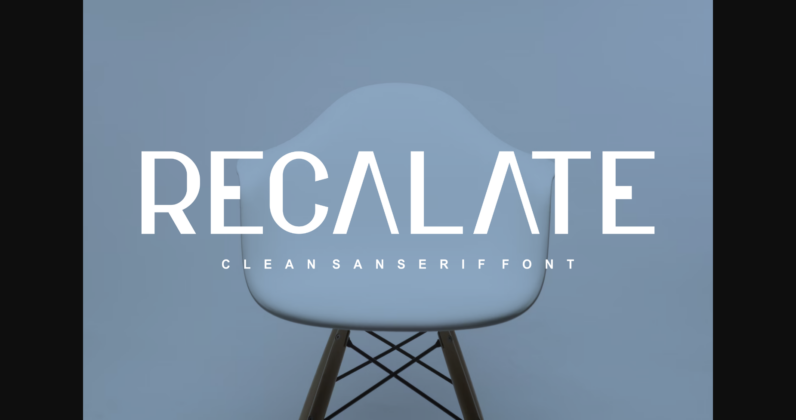 Recalate Font Poster 3