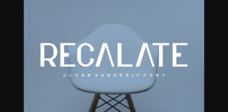 Recalate Font Poster 1