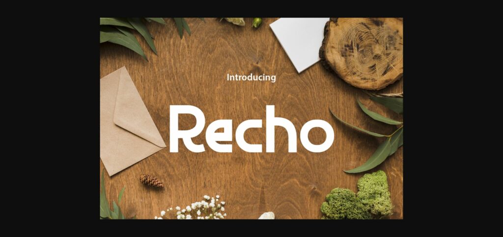 Recho Font Poster 3