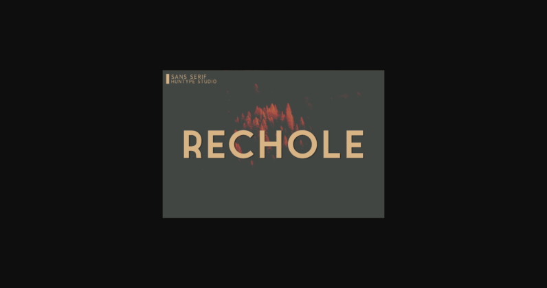 Rechole Font Poster 3