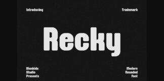 Recky Font Poster 1